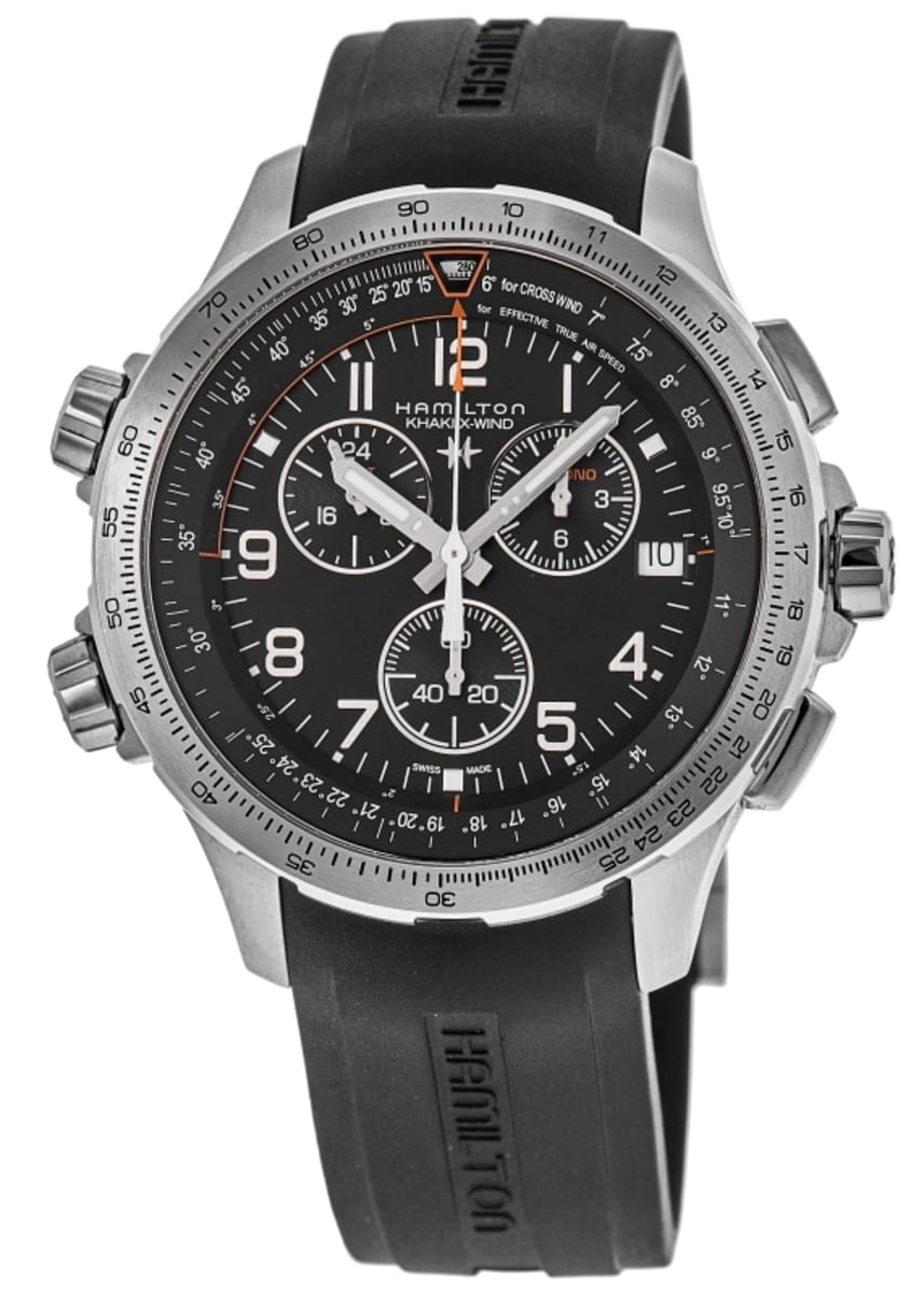 Hamilton Khaki Aviation X-Wind GMT Chrono Quartz Black Dial