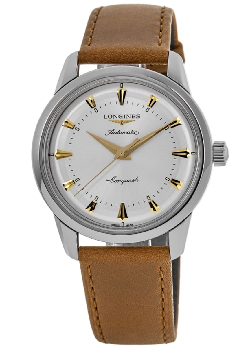 Longines Conquest Heritage Men's Watch L1.650.4.72.2 | WatchMaxx