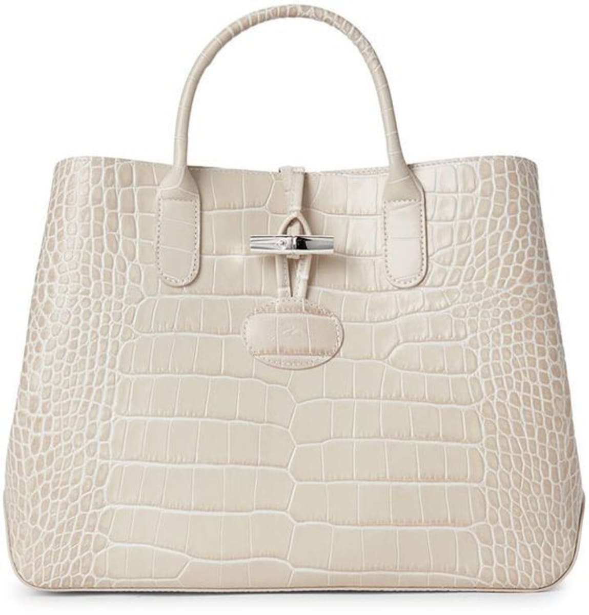 Longchamp Crocodile-Embossed Leather Handbags