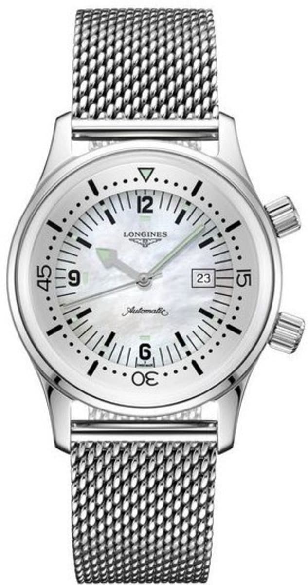 longines legend diver white