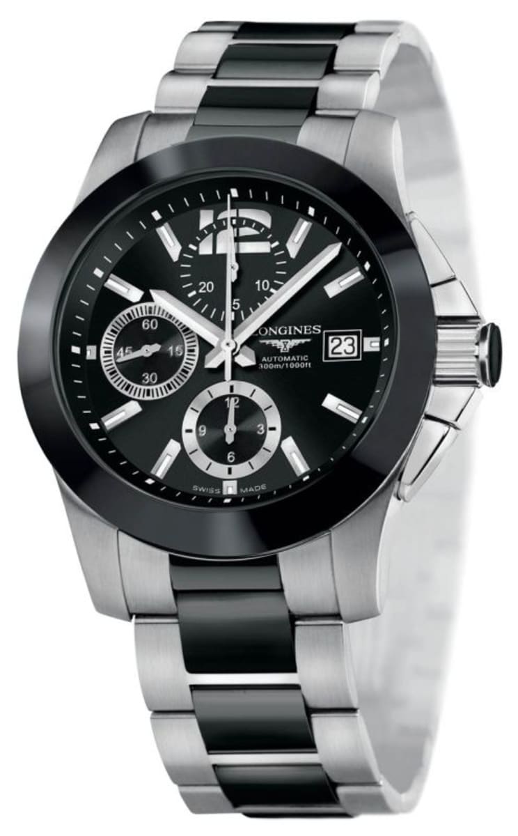 Longines Conquest Automatic Chronograph 41mm Men's Watch | vlr.eng.br