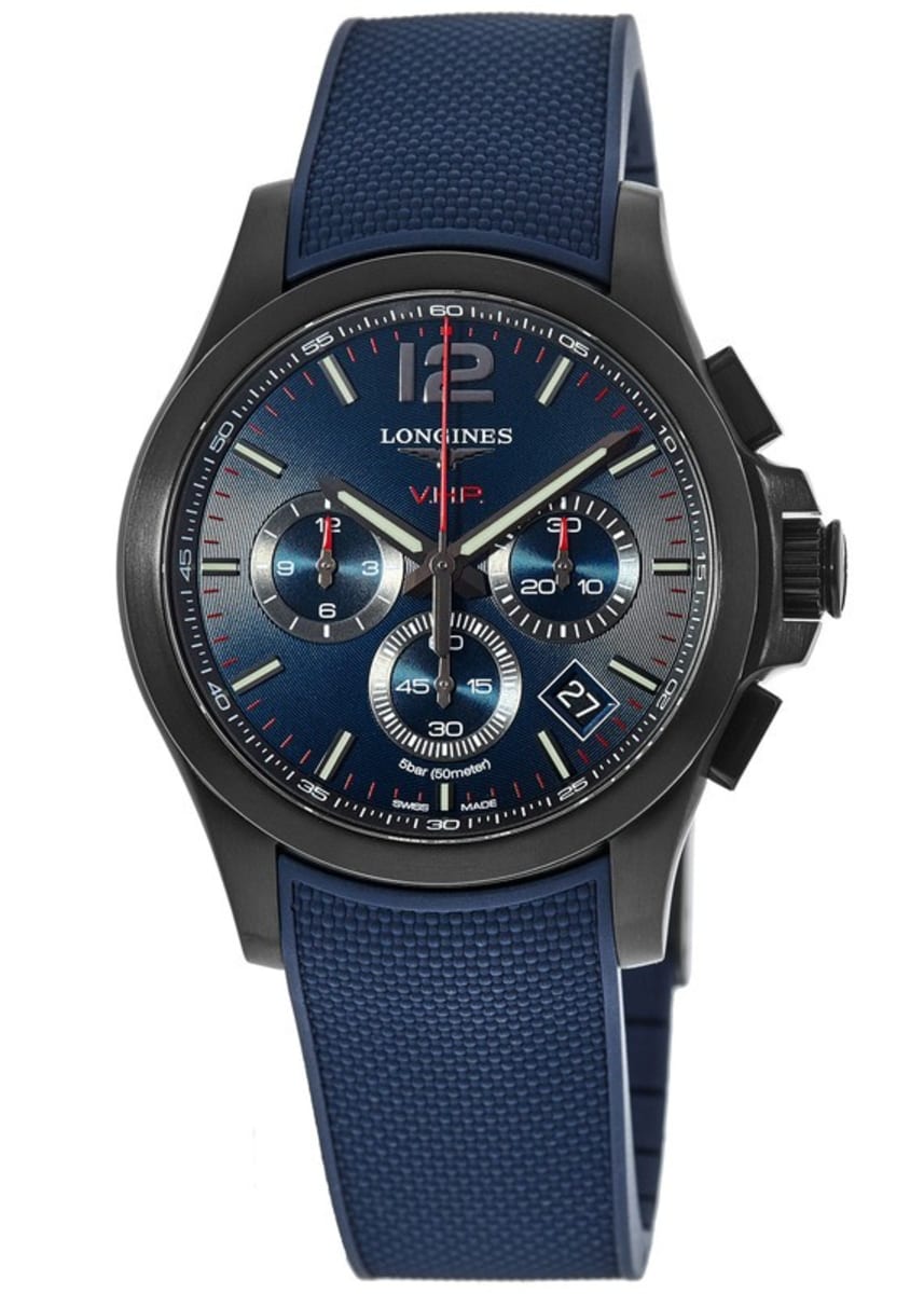 Longines Conquest V.H.P. Men's Watch L3.717.2.96.9 | WatchMaxx