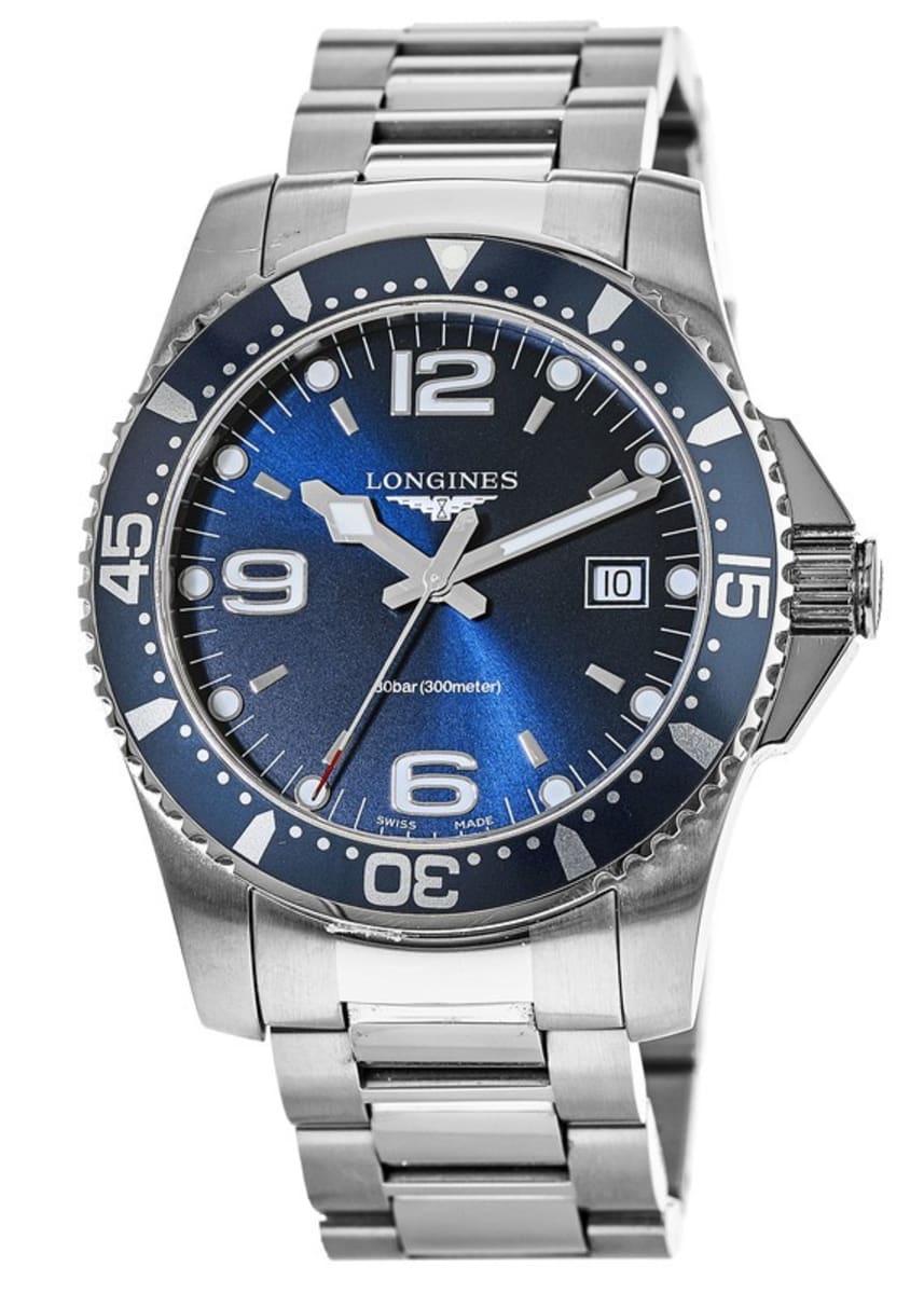 Longines HydroConquest Men's Watch L3.740.4.96.6-PO | WatchMaxx