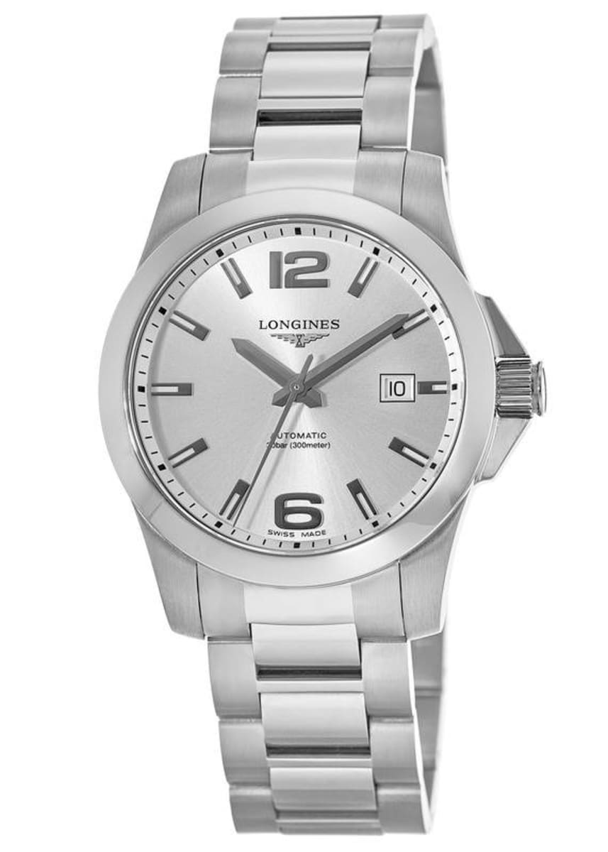 Longines Conquest Automatic Silver Dial Stainless Steel Men's Watch L3 ...