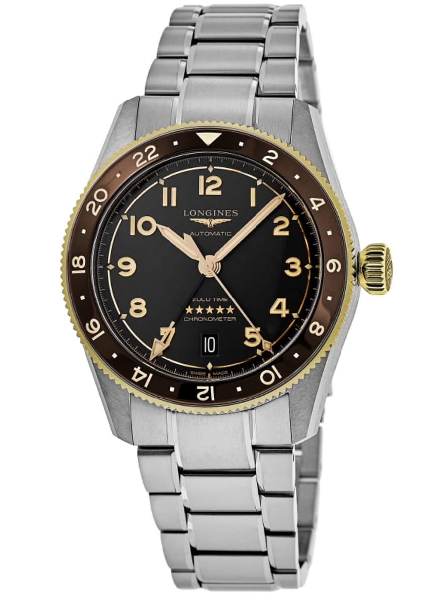 Longines Spirit Zulu Time Men's Watch L3.812.5.53.6 | WatchMaxx