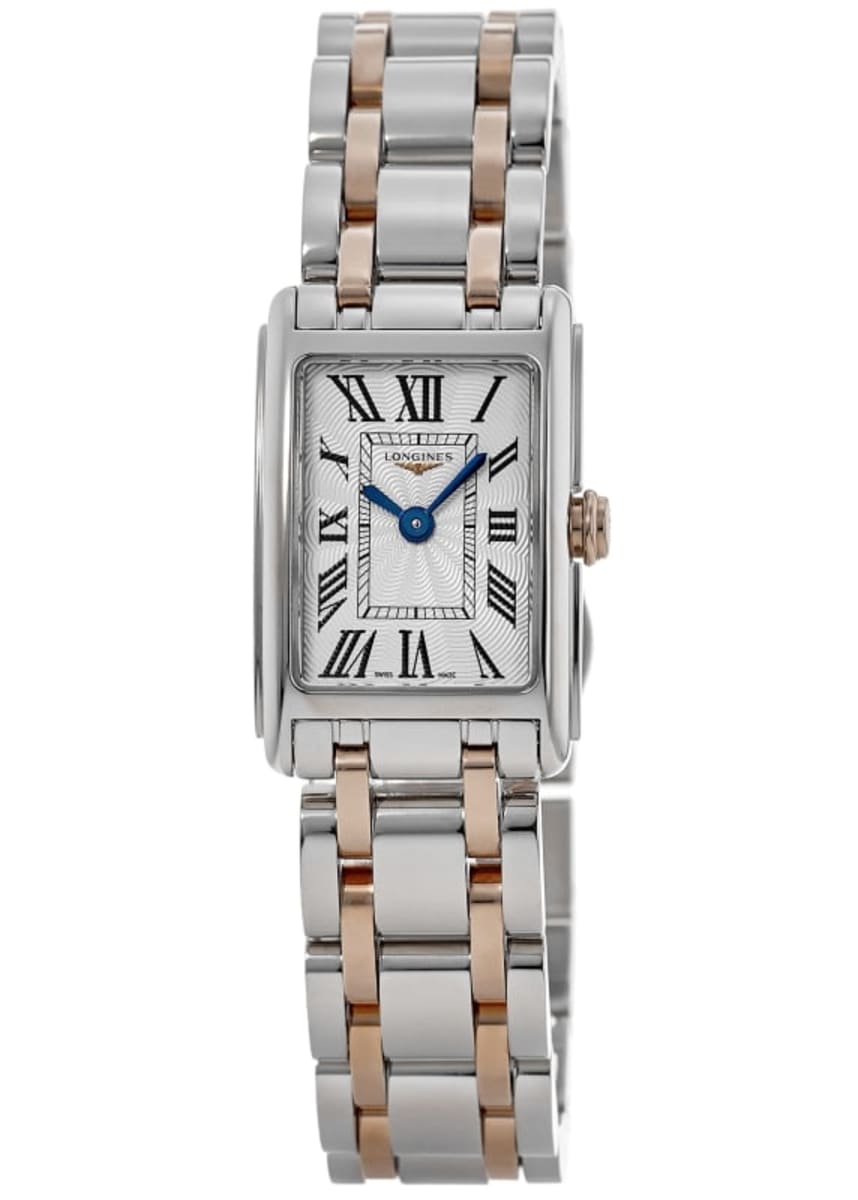 Longines DolceVita Silver Dial Rose Gold and Stainless Steel