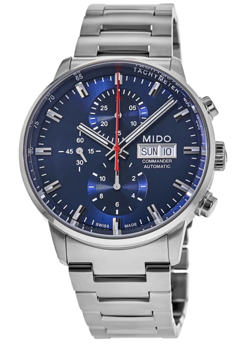 Mido Commander Chronograph Blue Dial Steel Men's Watch M016.414.11.041.00