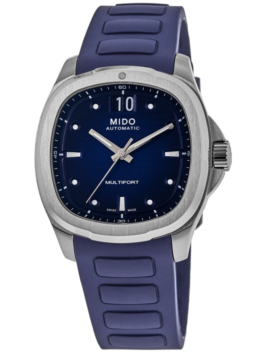 Mido Multifort TV Big Date Blue Dial Rubber Strap Men's Watch M049
