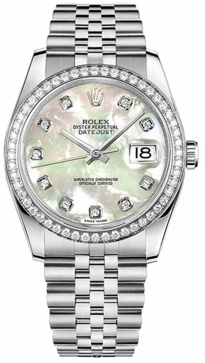 datejust 36 mother of pearl dial