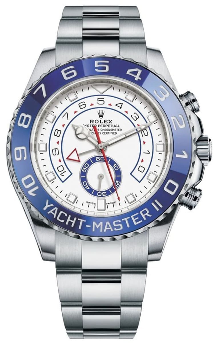 Rolex Yacht-Master II White Dial Stainless Steel Men's Watch M116680-0002