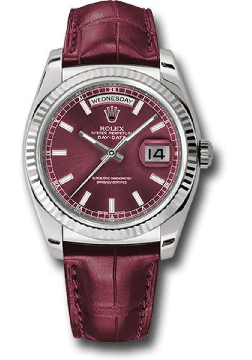 rolex day date cherry dial price