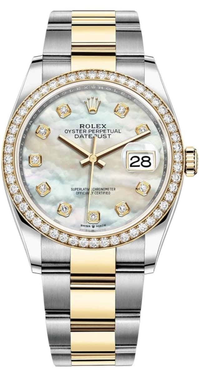 Rolex Datejust 36 Yellow Gold & Diamonds Women's Watch M126283RBR-0010