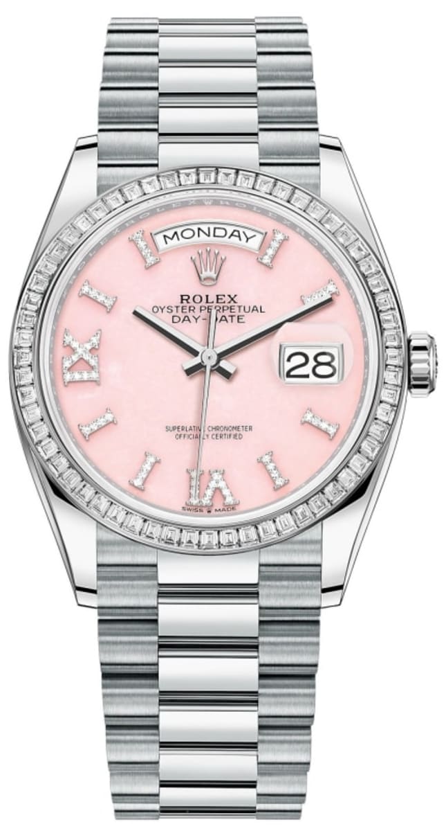 Rolex Day-Date Platinum Women's Watch M128396TBR-0009 | WatchMaxx