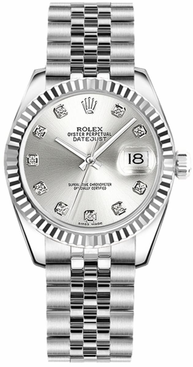 Rolex Datejust 31 Silver Dial Women's Watch M178274-0018