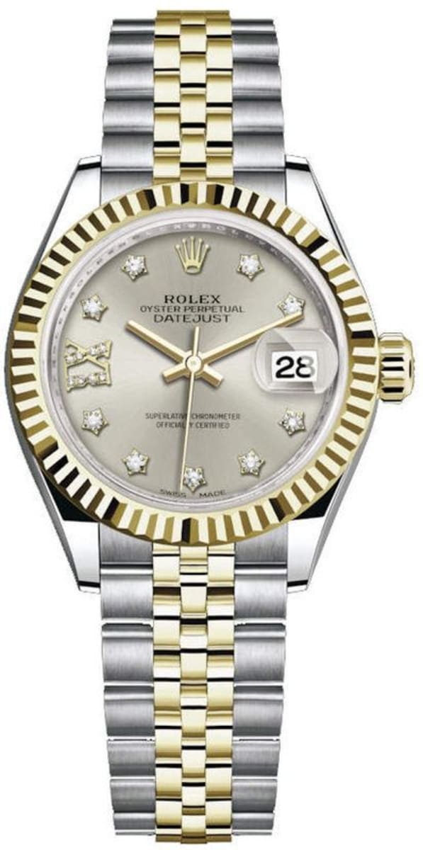 rolex lady datejust 28 yellow gold price