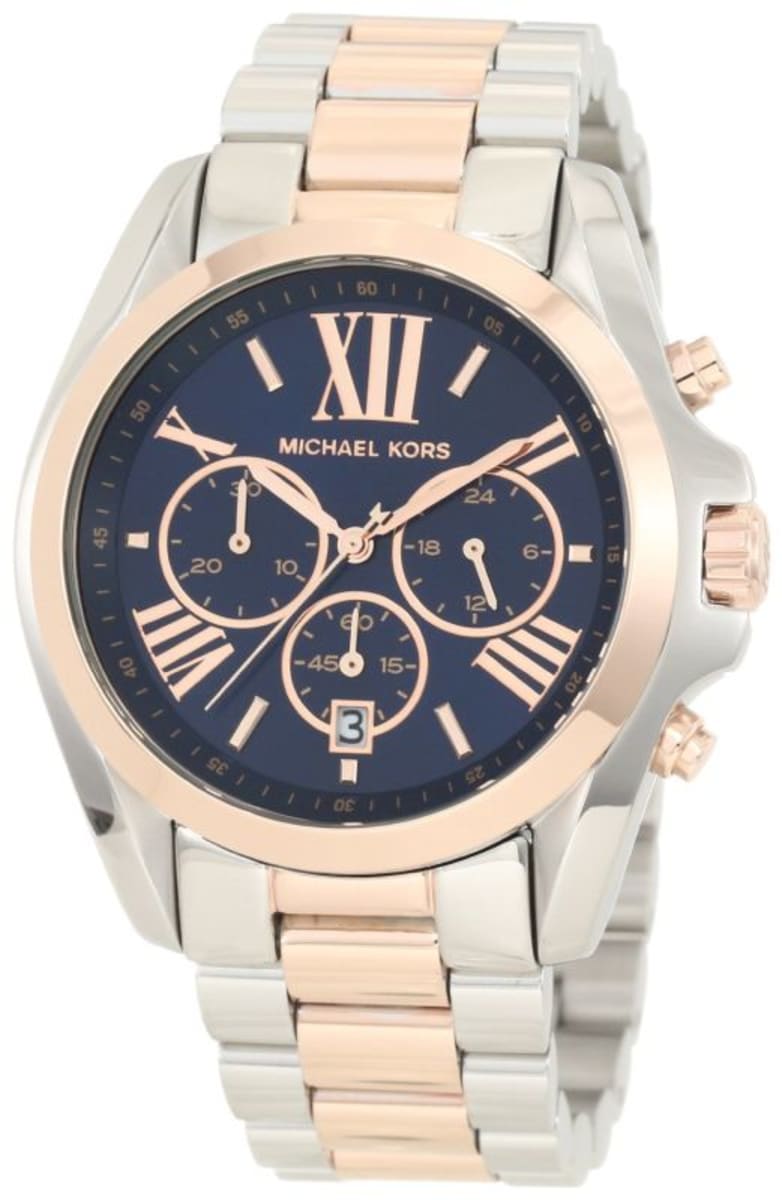 Michael Kors Ladies Chronograph Bradshaw Two Tone Women's Watch MK5606