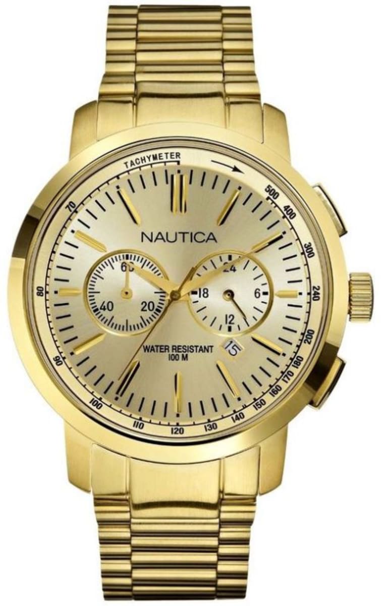 NAUTICA 腕時計(ゴールド) Nautica Men's Watch N23600G | WatchMaxx