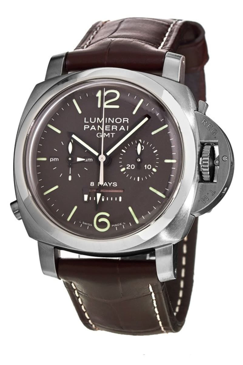 Panerai Luminor 1950 8 Days Chrono Monopulsante GMT Titanio 44mm Men's ...