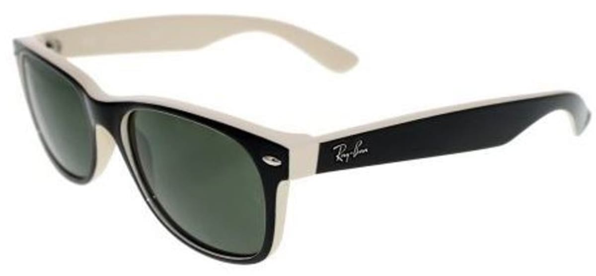 Ray-Ban Wayfarer Color Mix Green Classic G-15 Large Sunglasses RB2132 875 55