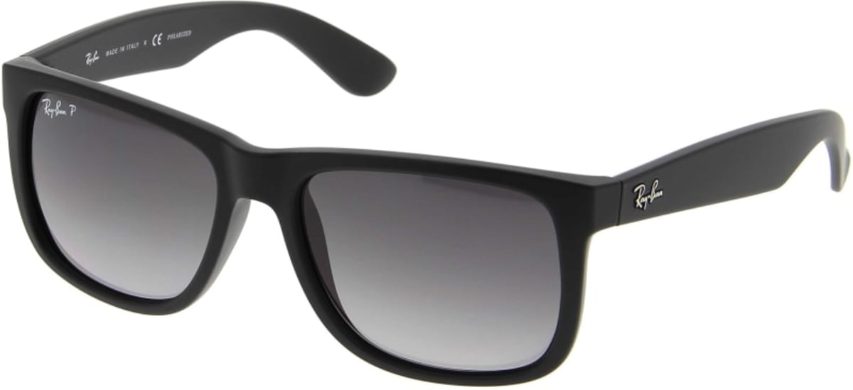 Ray-Ban RB4165 Justin Classic 54 Light Grey & Black Polarized Sunglasses