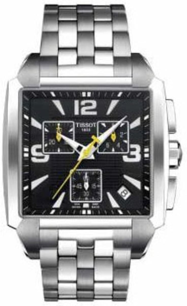 L＆T Tissot Quadrato Quartz Men's Watch T005.517.11.057.00 | WatchMaxx