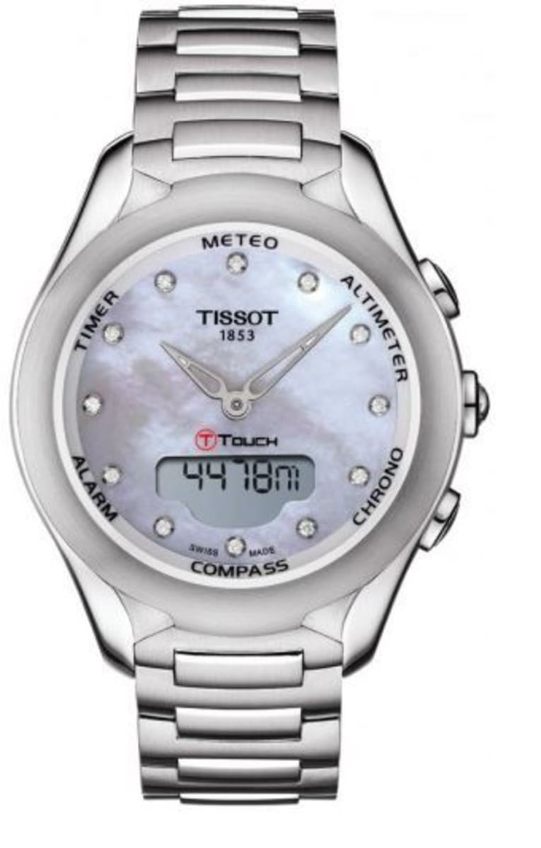 【美品】TISSOT T-TOUCH T075220A PEARLDIAMOND Tissot T-Touch Women's Watch T075.220.11.106.00 | WatchMaxx.com