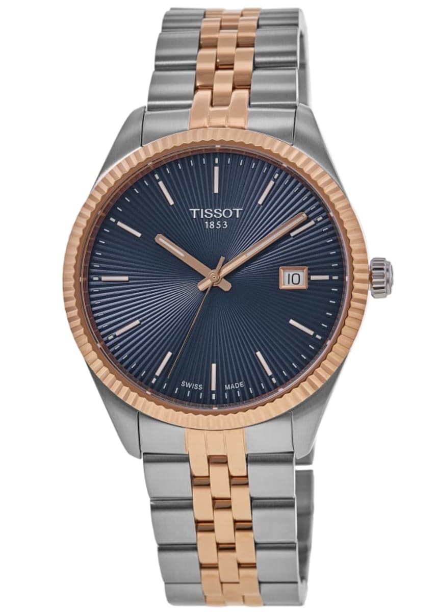 TISSOTメタルバンド (T085.407.11.051.00付属) Tissot Ballade Quartz Blue Dial Two-Tone Steel Men's Watch