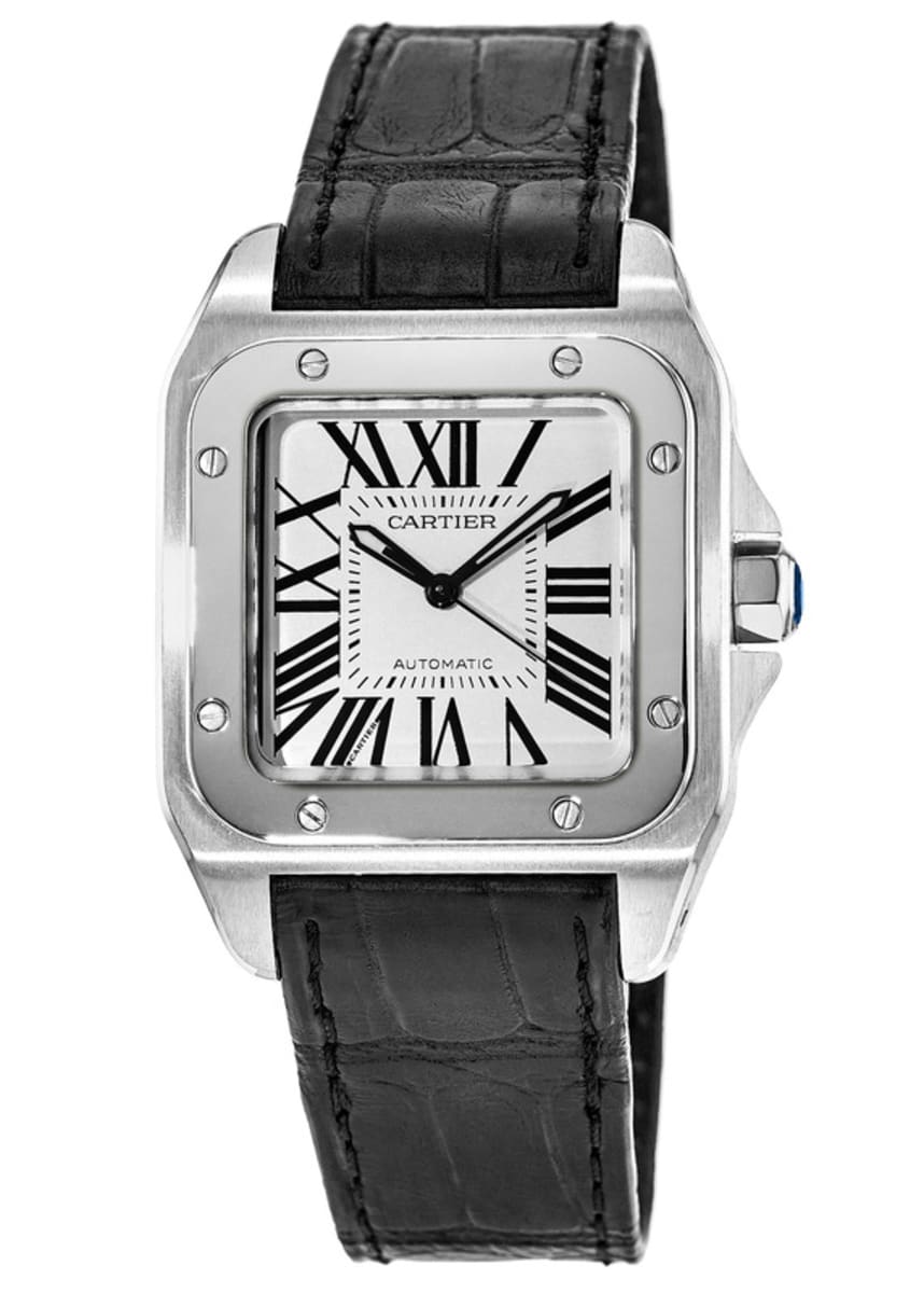 leather strap for cartier santos 100