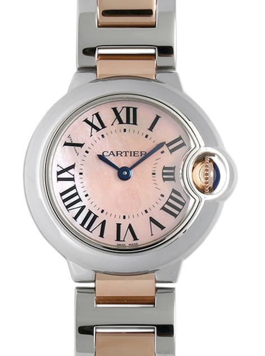 Cartier Ballon Bleu 28mm - Steel and Pink Gold Watches