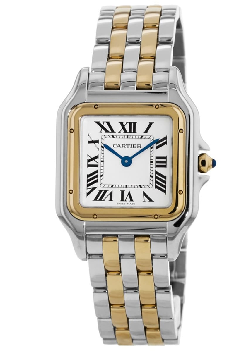 cartier gold and silver watch