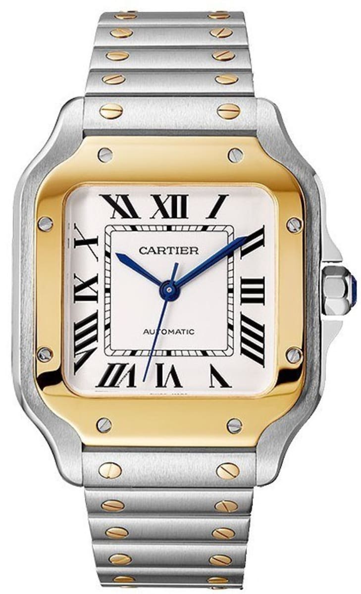 cartier mens watch gold