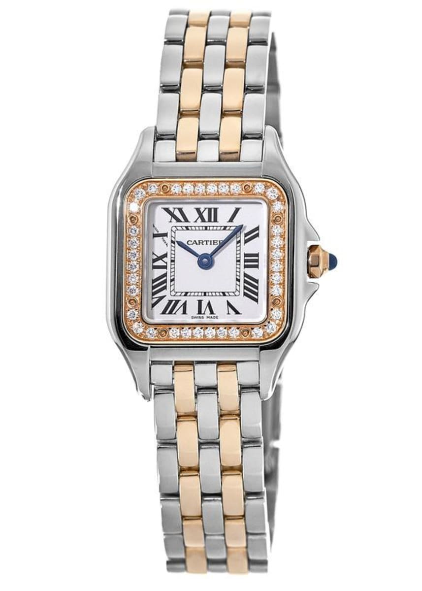 Cartier Medium Rose Gold, Stainless Steel and Diamond Panthère de Cartier  Watch 37mm
