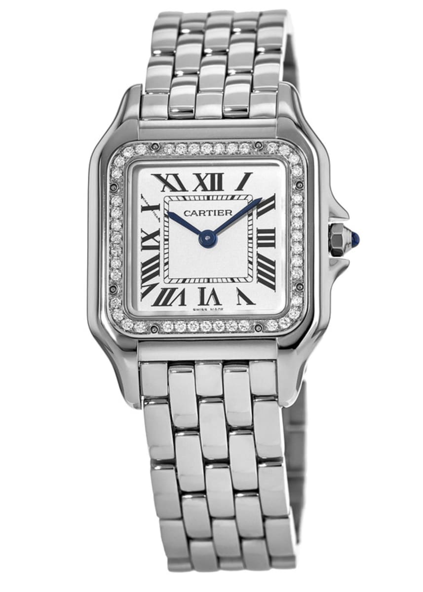 cartier stainless steel women's watch