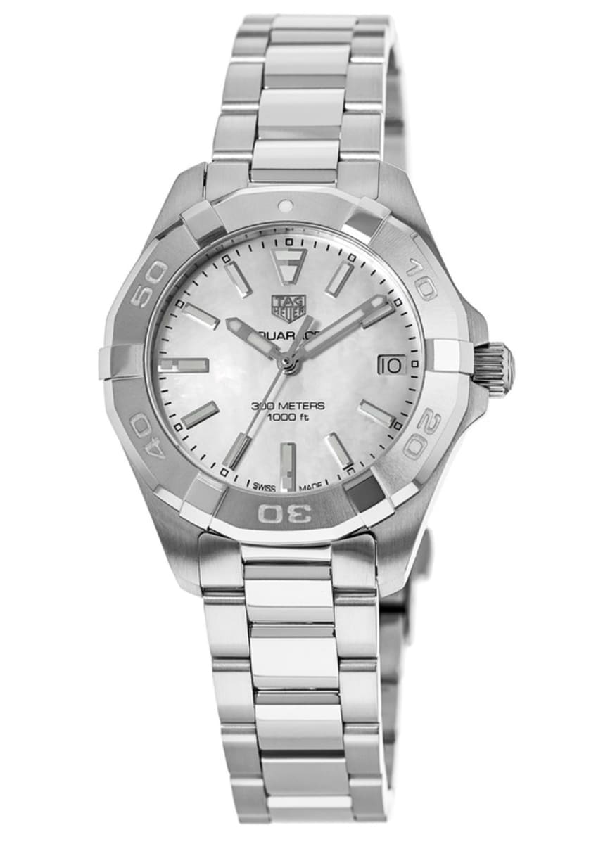 Tag Heuer Aquaracer Lady 300m 32mm Mother Of Pearl Dial Stainless Steel Womens Watch Wbd1311ba0740