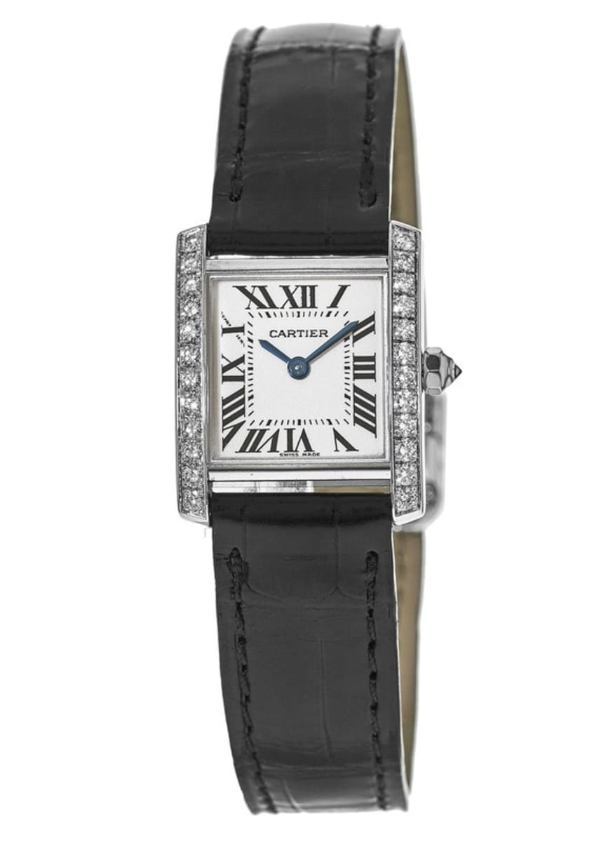 Cartier Tank Francaise White Gold Diamond Women S Watch We100251 Watchmaxx Com
