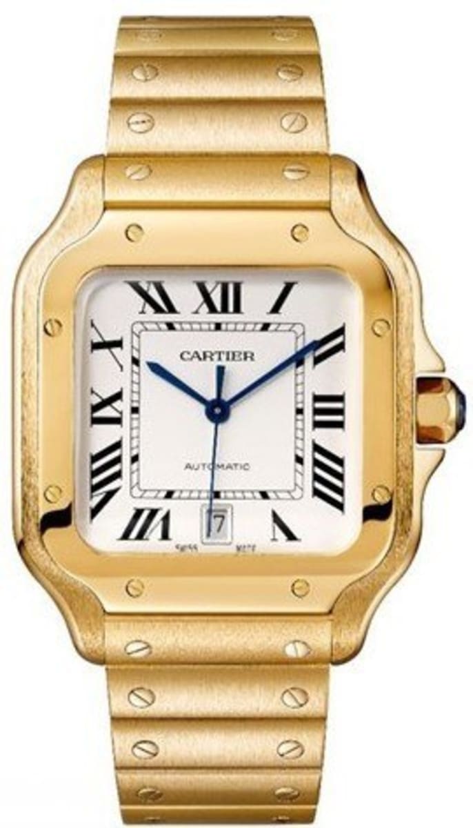 cartier mens watches gold