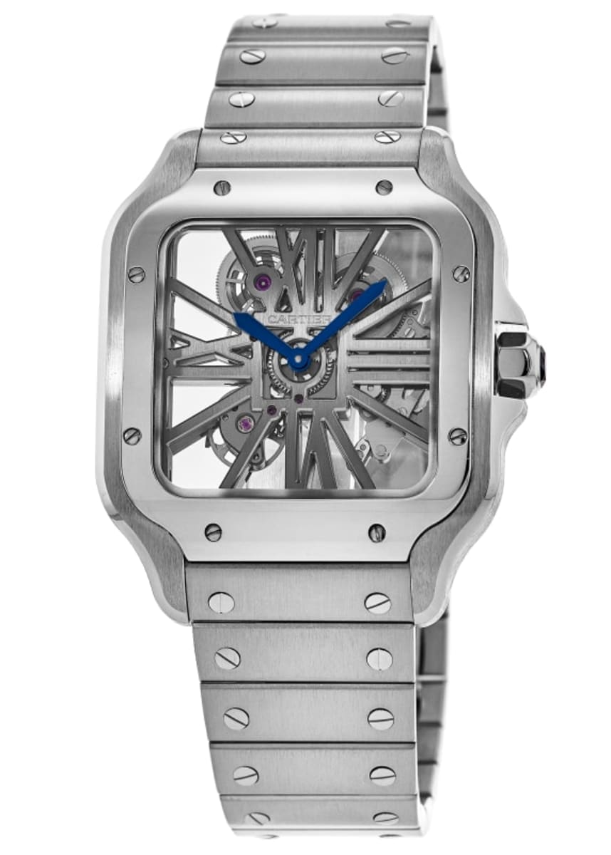 Cartier Santos De Cartier Skeleton Watch, Large Model, Manufacture ...