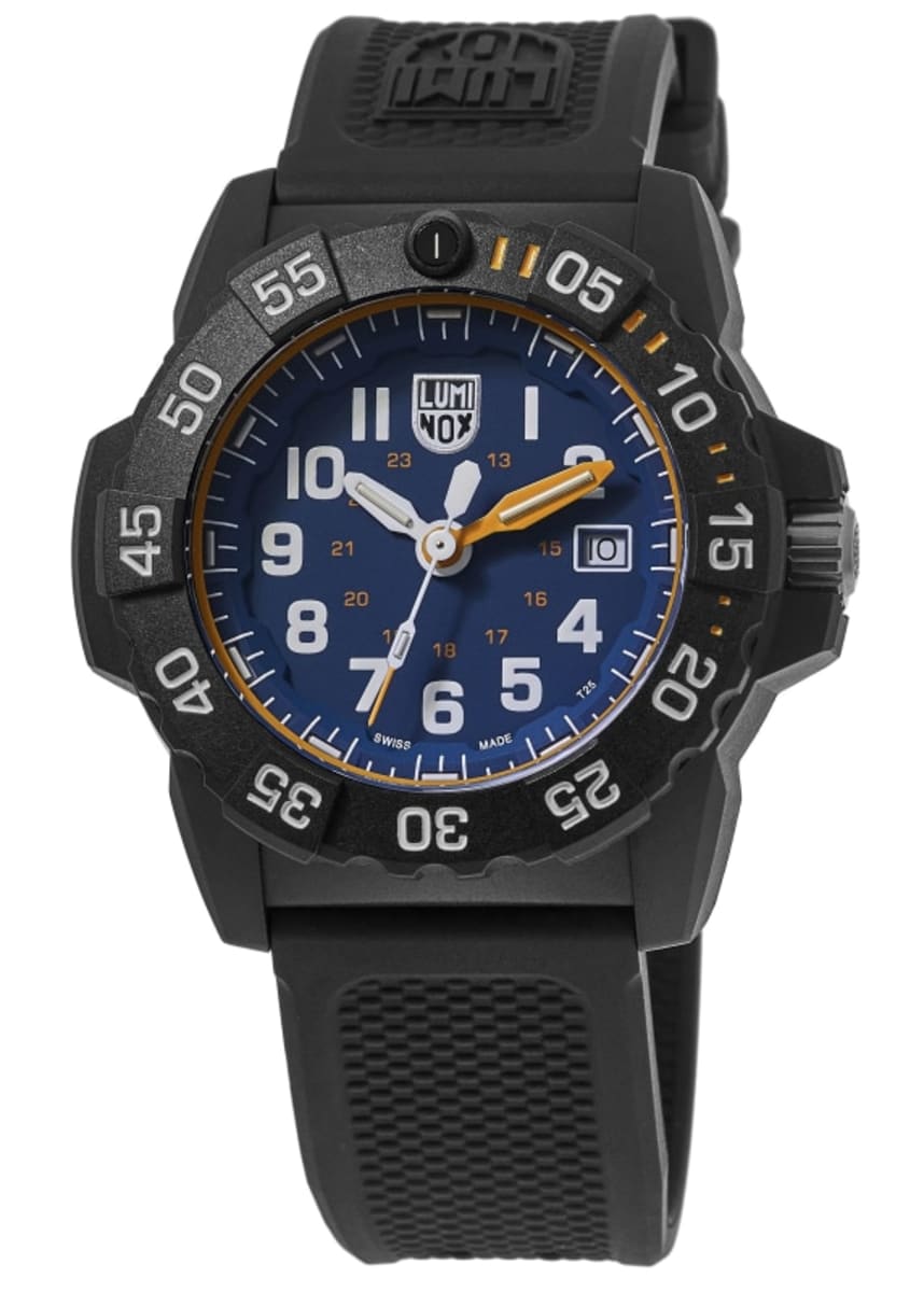 Luminox Navy Seal Foundation Exclusive Blue Dial Silicone Strap Men's ...