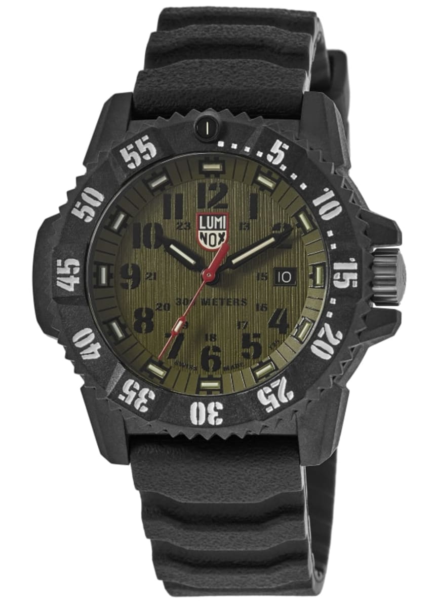 Luminox Master Carbon Seal Green Dial Rubber Strap Men's Watch XS.3813.L