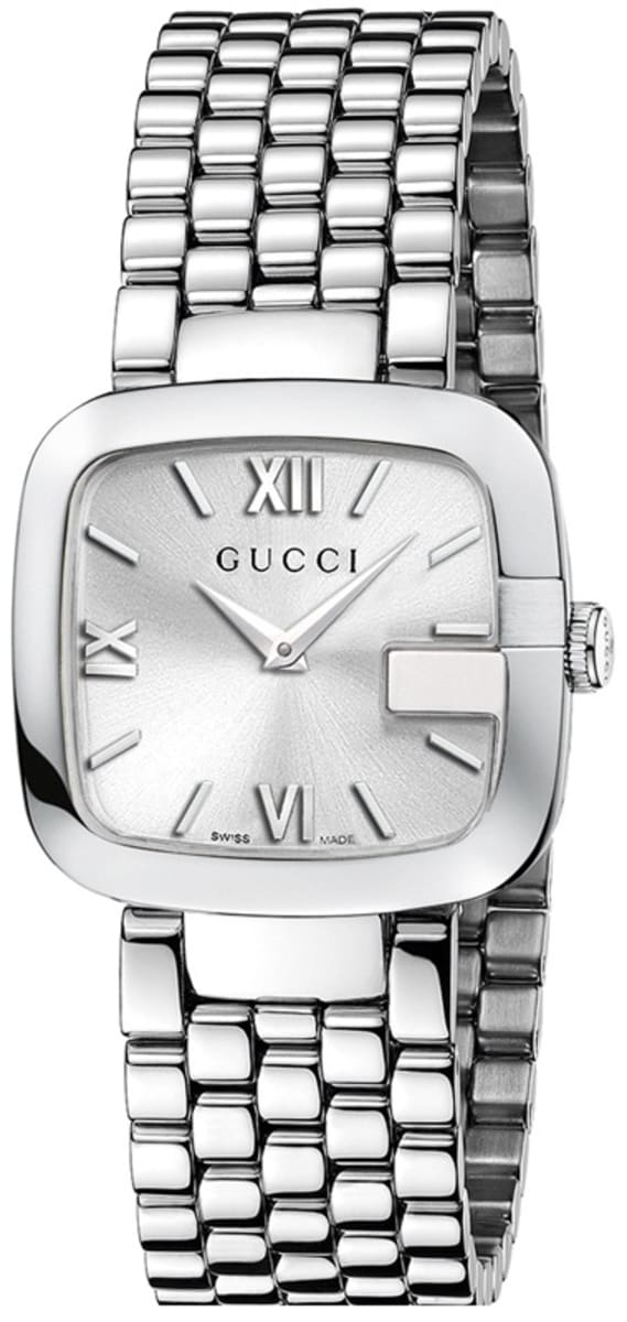 Gucci G-Gucci Silver Dial Steel Women's Watch YA125411 | WatchMaxx