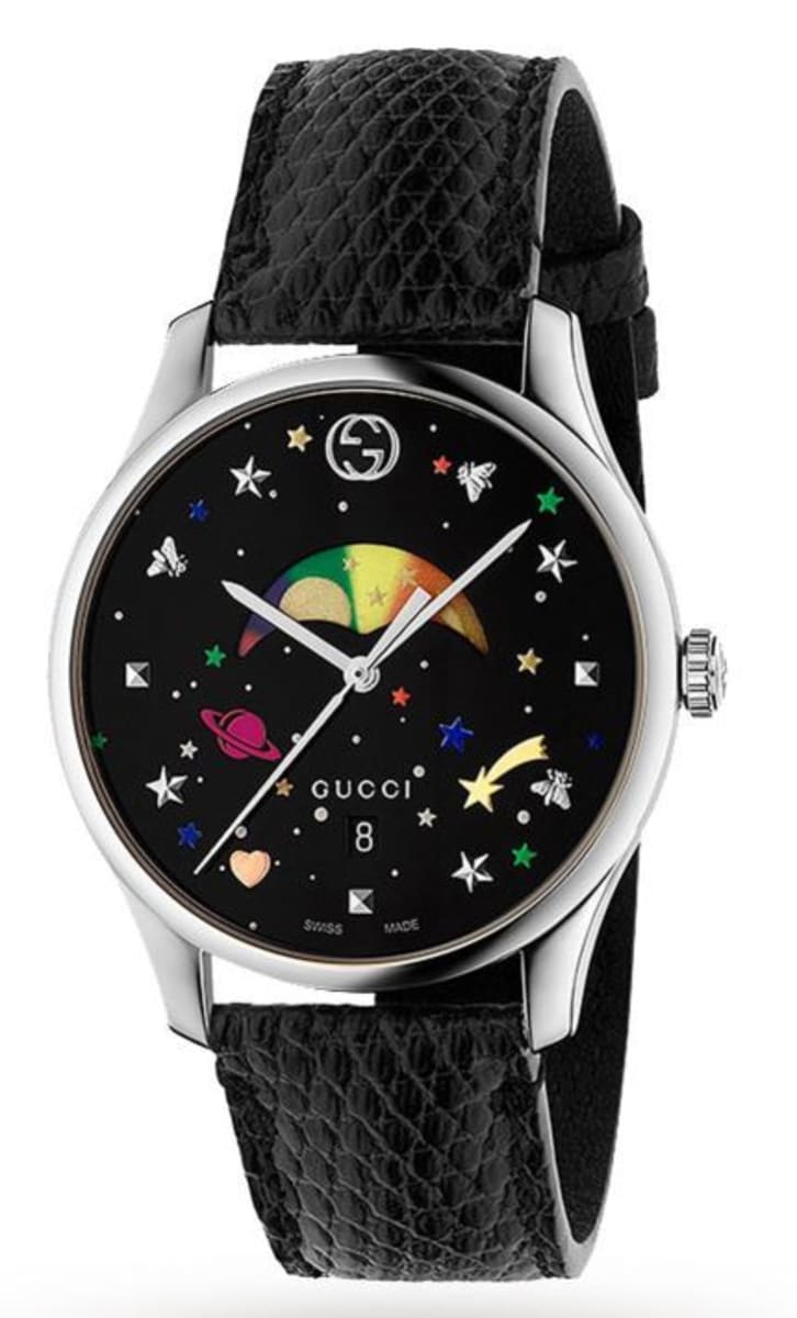 Gucci G-Timeless Planet Moonphase Black Dial Women's Watch