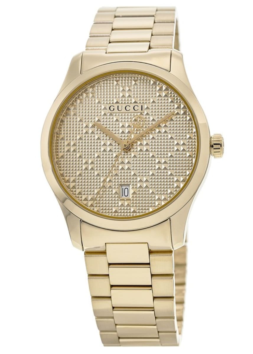 gucci gold diamond watch