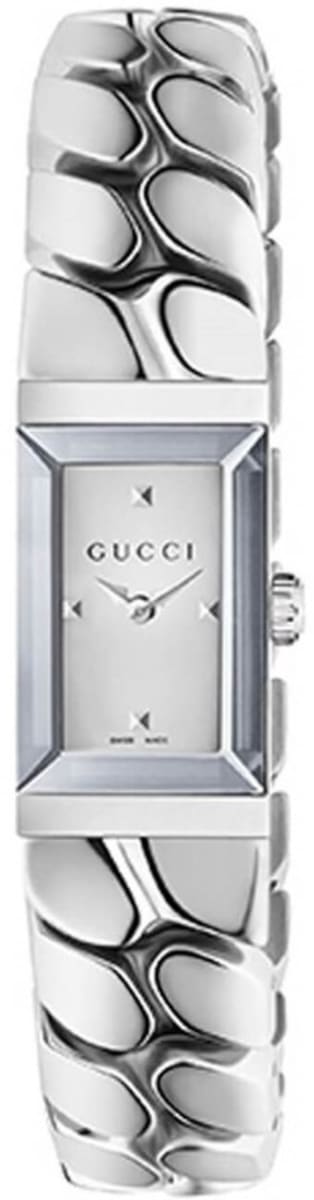 Gucci G-Frame Silver Dial Stainless Steel Women's Watch YA147501