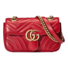 Gucci Marmont 446744 DTDIT 1000 Women's Black Matelassé Leather Mini  Shoulder Bag (GG2078) – Dellamoda