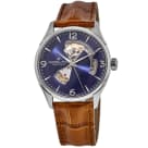 Hamilton Jazzmaster Auto Chrono Blue Dial Leather Strap Men's