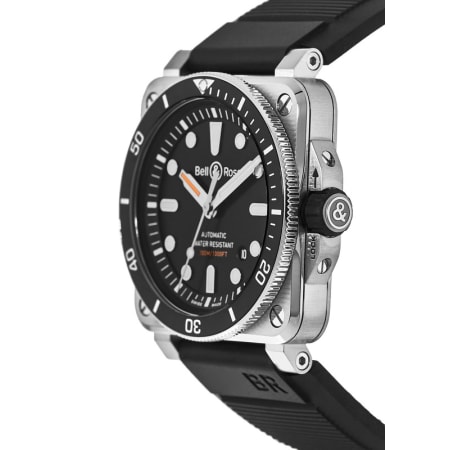 Bell & Ross BR 03-92 Diver Automatic Black Dial Rubber Strap Men's ...