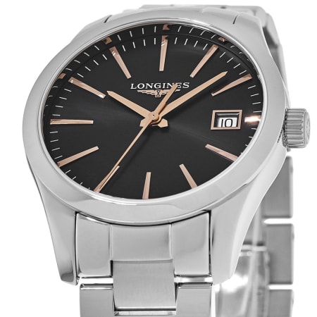 Longines Conquest Classic Black Dial Stainless Steel Women's Watch L2 ...