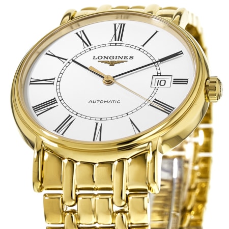 Longines Presence Automatic Yellow Gold Plated Men's Watch L4.921.2.11.8