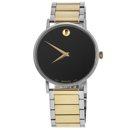 Movado Museum Classic Black Dial Two-Tone Stainless Steel Men's Watch ...