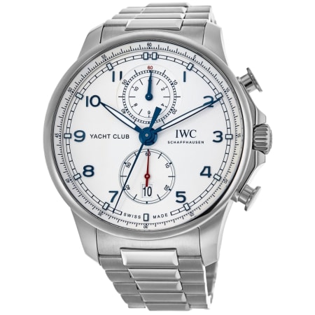 IWC Portugieser Yacht Club Chronograph Silver Dial Steel Men's Watch ...